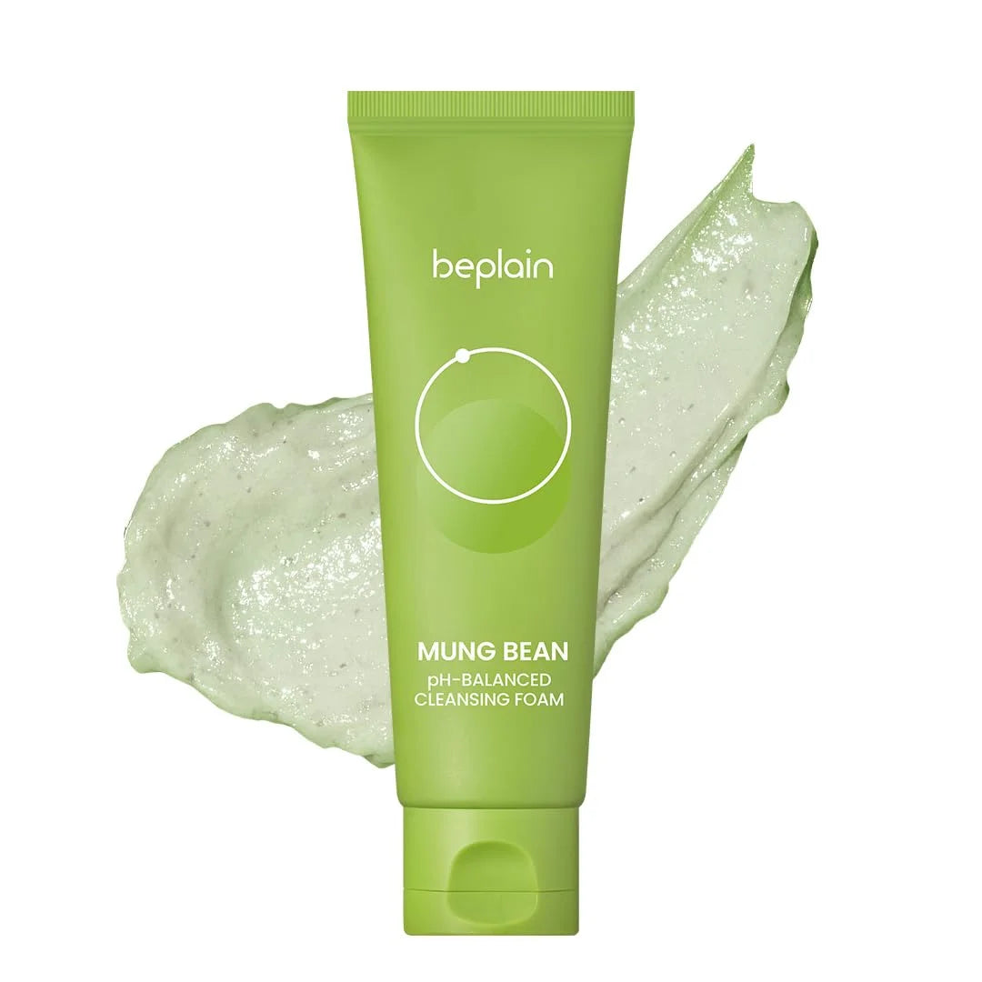 Beplain Mung Bean Pore Serum, Deep Cleansing Foam, Facial Pore Remover Clay Mask and Makeup Remover Oil